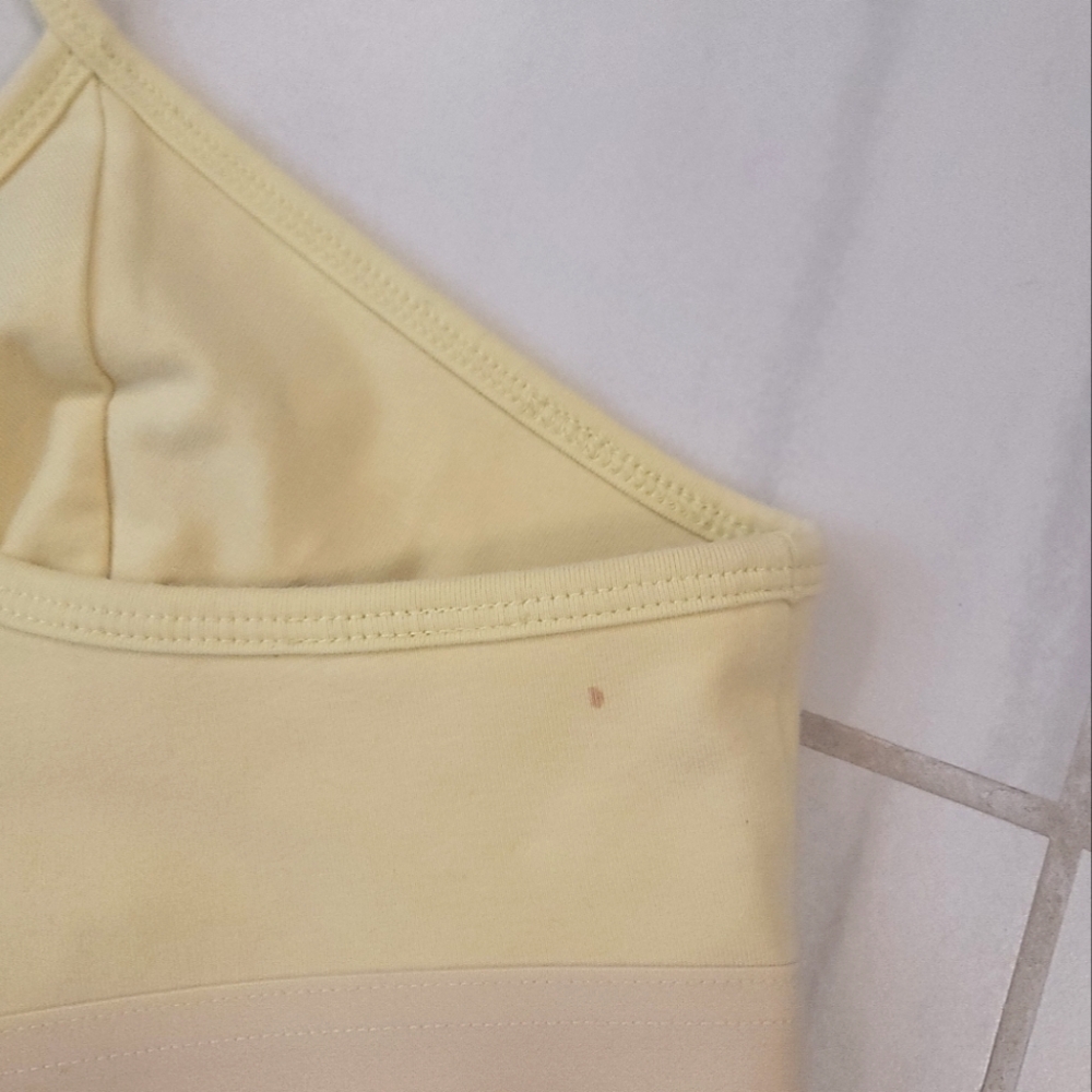 Fabletics Racerback Bralette Yellow- Small - Picture 6 of 7